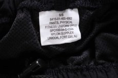 画像6: 00s 米軍 U.S.ARMY PFU トレーニング ナイロンパンツ 黒 S/S★154 IPFU (6)