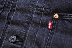 画像5: 新品★LEVI'S PREMIUM リーバイス TYPE I TRUCKER 先染め ブラック デニムジャケット S★1st ファースト (5)