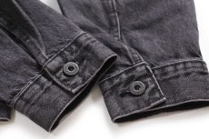 画像7: 新品★LEVI'S PREMIUM リーバイス TYPE I TRUCKER 先染め ブラック デニムジャケット S★1st ファースト (7)