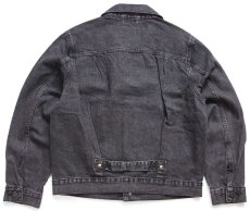 画像2: 新品★LEVI'S PREMIUM リーバイス TYPE I TRUCKER 先染め ブラック デニムジャケット S★1st ファースト (2)