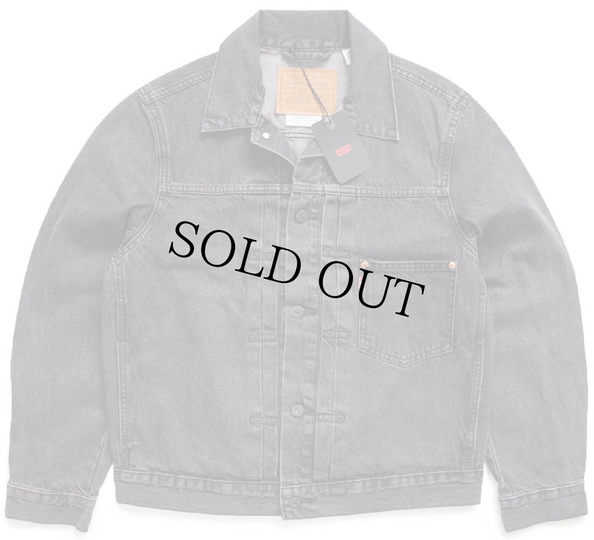 画像1: 新品★LEVI'S PREMIUM リーバイス TYPE I TRUCKER 先染め ブラック デニムジャケット S★1st ファースト (1)