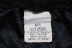 画像6: 10 米軍 U.S.ARMY PFU トレーニング ナイロンパンツ 黒 M/S★163 IPFU (6)