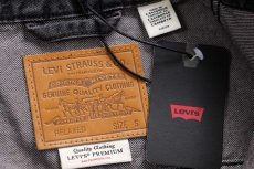 画像4: 新品★LEVI'S PREMIUM リーバイス TYPE I TRUCKER 先染め ブラック デニムジャケット S★1st ファースト (4)