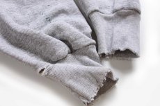 画像7: 80s USA製 Hanes OSU OKLAHOMA STATE マスコット ペンキ飛び リバースウィーブ スウェット 杢グレー L (7)