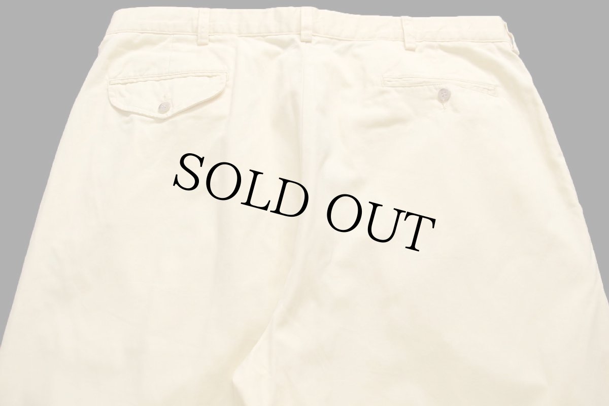 画像5: 90s ポロ ラルフローレン HAMMOND PANT ツータック コットンパンツ 薄黄 W38 L30★357 (5)