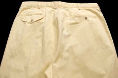画像5: 90s ポロ ラルフローレン HAMMOND PANT ツータック コットンパンツ 薄黄 W38 L30★357 (5)