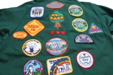 画像5: 80s USA製 GIRL SCOUTS UTAH COUNCIL ガールスカウト パッチ&缶バッジ付き ジャケット 緑 ボーイズXL (5)