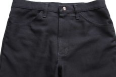 画像4: 00s メキシコ製 Wranglerラングラー 82BK ランチャードレスジーンズ フレア ポリエステルパンツ ブラック W33 L29★167 スタプレ (4)