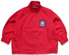 画像1: 90s USA製 Sportsmaster SKILLS USA パッチ付き ジャケット 赤 カスタム XL (1)