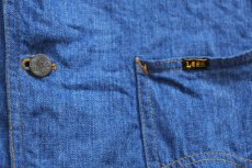 画像6: 70s ベルギー製 LEEリー 2つボタン デニム テーラードジャケット★ブレザー ユーロ (6)