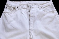 画像4: 90s USA製 Levi'sリーバイス 501 ホワイト デニムパンツ W36 L34★A2 (4)
