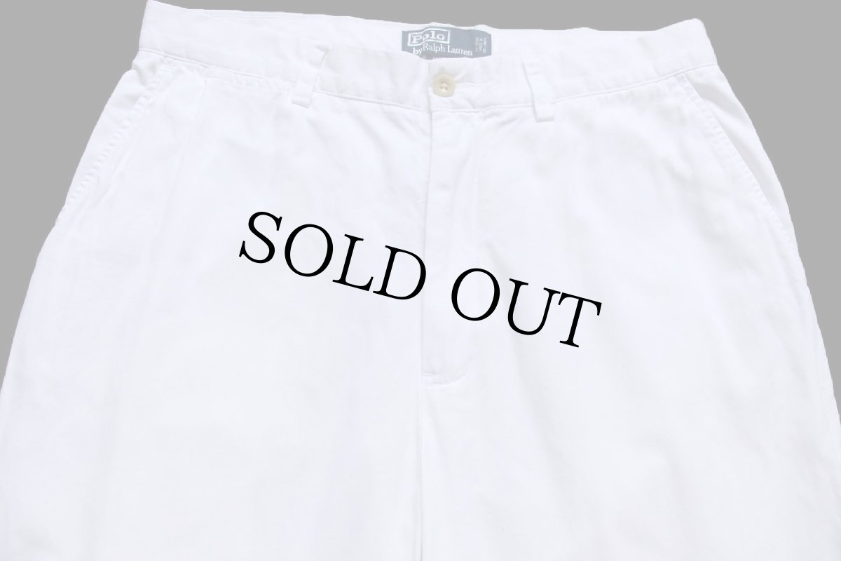 画像4: 00s ポロ ラルフローレン PROSPECT PANT コットンパンツ 白 W33 L30★356 (4)