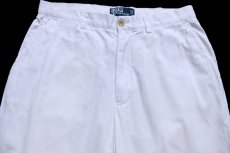 画像4: 00s ポロ ラルフローレン PROSPECT PANT コットンパンツ 白 W33 L30★356 (4)