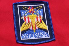 画像4: 90s USA製 Sportsmaster SKILLS USA パッチ付き ジャケット 赤 カスタム XL (4)