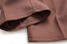 画像8: 90s USA製 Levi'sリーバイス 517 ポリエステルパンツ チョコレート W36 L32★139 スタプレ ブーツカット (8)