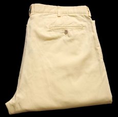 画像1: 90s ポロ ラルフローレン HAMMOND PANT ツータック コットンパンツ 薄黄 W38 L30★357 (1)