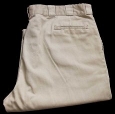 画像1: 80s USA製 L.L.Bean チノパン カーキ W46 L30★特大 (1)