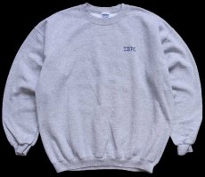 画像1: 00s IBM ロゴ スウェット 杢グレー L (1)