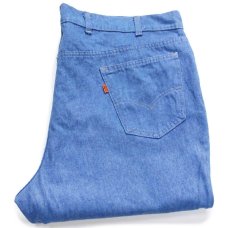 画像1: 80s USA製 Levi'sリーバイス 547 フレア デニムパンツ W44 L32★特大 (1)