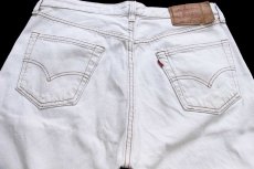 画像5: 90s USA製 Levi'sリーバイス 501 カラーデニムパンツ ライトカーキ W34★A14 (5)