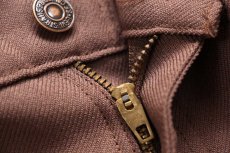 画像7: 90s USA製 Levi'sリーバイス 517 ポリエステルパンツ チョコレート W36 L32★139 スタプレ ブーツカット (7)
