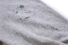 画像6: 80s USA製 Hanes OSU OKLAHOMA STATE マスコット ペンキ飛び リバースウィーブ スウェット 杢グレー L (6)