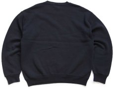 画像2: 90s メキシコ製 RUSSELLラッセル 無地 前V スウェット 黒 M★ブランク (2)