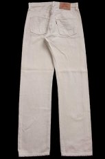 画像3: 90s USA製 Levi'sリーバイス 501 カラーデニムパンツ カーキ W29 L30★A7 (3)