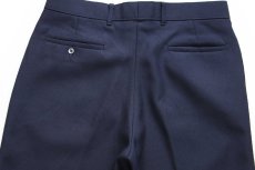 画像5: 80s Levi'sリーバイス Action Slacks STA-PRESTスタプレ スラックス ポリエステルパンツ 濃紺 W33 (5)
