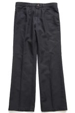 画像2: 00s メキシコ製 Wranglerラングラー 82BK ランチャードレスジーンズ フレア ポリエステルパンツ ブラック W33 L29★167 スタプレ (2)