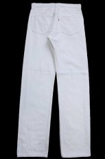 画像3: 90s USA製 Levi'sリーバイス 501 ホワイト デニムパンツ W31 L32★A10 ユーロ (3)