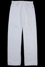 画像2: 90s USA製 Levi'sリーバイス 501 ホワイト デニムパンツ W31 L32★A10 ユーロ (2)