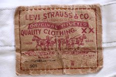 画像6: 90s USA製 Levi'sリーバイス 501 ホワイト デニムパンツ W36 L34★A2 (6)