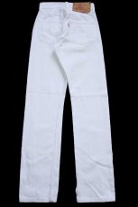 画像3: 90s USA製 Levi'sリーバイス 501 ホワイト デニムパンツ W24 L30★A12 (3)