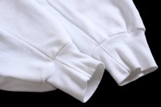 画像6: 80s USA製 Tropicale ロゴ ライン入り スウェット カーディガン 白 XL (6)