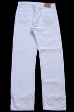 画像3: 90s USA製 Levi'sリーバイス 501 ホワイト デニムパンツ W36 L34★A2 (3)