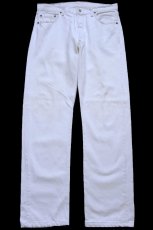 画像2: 90s USA製 Levi'sリーバイス 501 ホワイト デニムパンツ W36 L34★A2 (2)