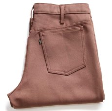 画像1: 90s USA製 Levi'sリーバイス 517 ポリエステルパンツ チョコレート W36 L32★139 スタプレ ブーツカット (1)