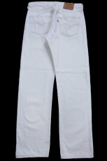 画像3: 90s USA製 Levi'sリーバイス 501 ホワイト デニムパンツ W32★A8 (3)