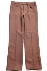 画像2: 90s USA製 Levi'sリーバイス 517 ポリエステルパンツ チョコレート W36 L32★139 スタプレ ブーツカット (2)