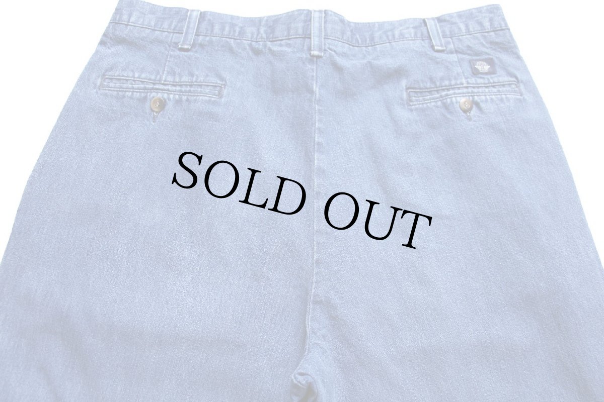 画像5: 90s DOCKERSドッカーズ ツータック スラックス デニムパンツ W38 L30★Levi'sリーバイス トラウザーズ (5)