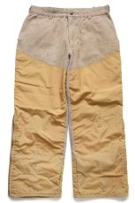 画像2: 80s Columbiaコロンビア GORE-TEXゴアテックス ダック地 ハンティングパンツ ブラウンベージュ W38 L29.5 (2)