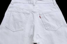 画像5: 90s USA製 Levi'sリーバイス 501 ホワイト デニムパンツ W31 L32★A10 ユーロ (5)