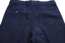 画像5: 80s LEVI'Sリーバイス ACTION SLACKS スラックス ポリエステルパンツ 濃紺 W37★スタプレ (5)
