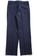 画像3: 80s LEVI'Sリーバイス ACTION SLACKS スラックス ポリエステルパンツ 濃紺 W37★スタプレ (3)
