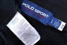 画像6: POLO SPORT ポロ スポーツ ラルフローレン ロゴ 星条旗 スウェットパンツ 黒 L (6)