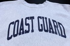 画像3: 90s USA製 The Cotton Exchange COAST GUARD リバースウィーブ スウェット 杢グレー XL (3)