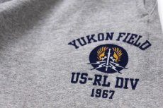 画像6: 00s ポロ ラルフローレン YUKON FIELD US-RL DIV 1967 フロッキープリント スウェットパンツ 杢グレー XL (6)