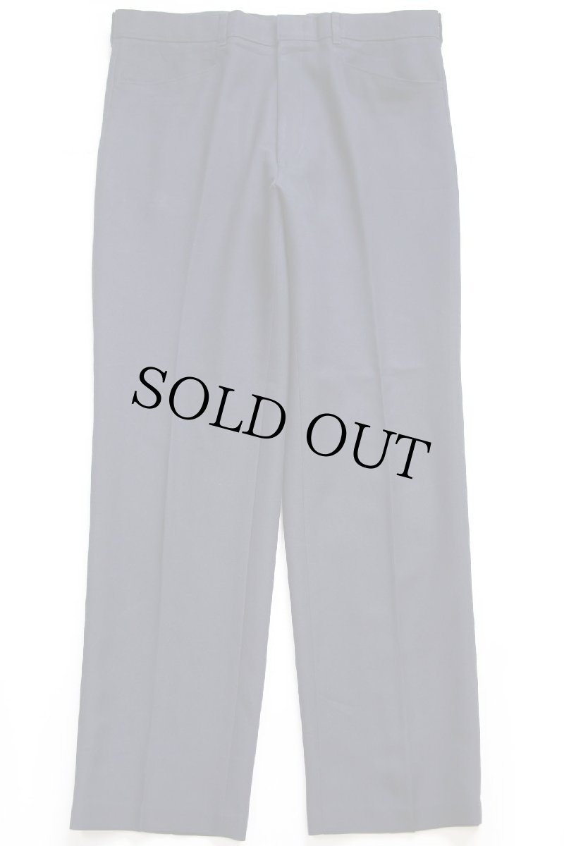 画像2: 80s LEVI'Sリーバイス ACTION SLACKS スラックス ポリエステルパンツ 濃紺 W37★スタプレ (2)