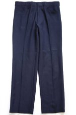 画像2: 80s LEVI'Sリーバイス ACTION SLACKS スラックス ポリエステルパンツ 濃紺 W37★スタプレ (2)